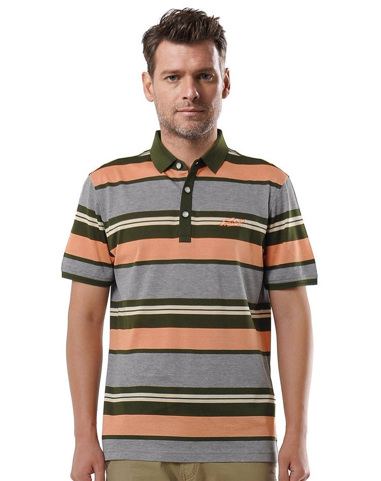 GERTOPGERTOP Germany mountains special counter quality Lapel stripe Easy pure cotton T-shirt Short sleevedin the Men's clothing, Polo Shirts category - from Buy2taobao.com to provide professional Taobao agent buy service