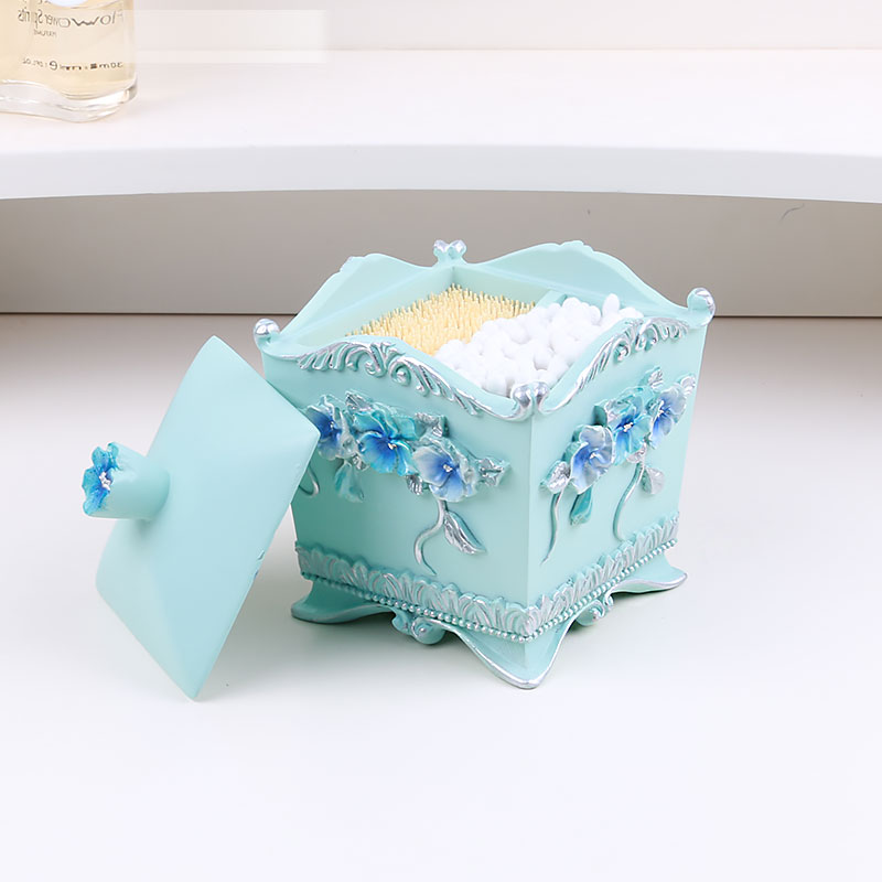European style Toothpick box originality Cotton swab box resin Multi-grid makeup cotton storage box a living room desktop storage boxin the Storage consolidation , Home Storage appliances , Storage tank , Toothpick Holder category - from Buy2taobao.com to provide professional Taobao agent buy service