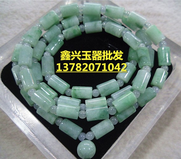 A玉翡翠陽綠飄花路路通項鏈毛衣鏈 桶珠路路通項鏈皮丘觀音挂鏈在類目 飾品/流行首飾/時尚飾品新, 項鍊中 - 來自Buy2taobao.com提供專業的淘寶代購服務