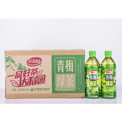 团购新货 达利园青梅绿茶 500ml*15瓶装果味茶饮料 整箱包邮