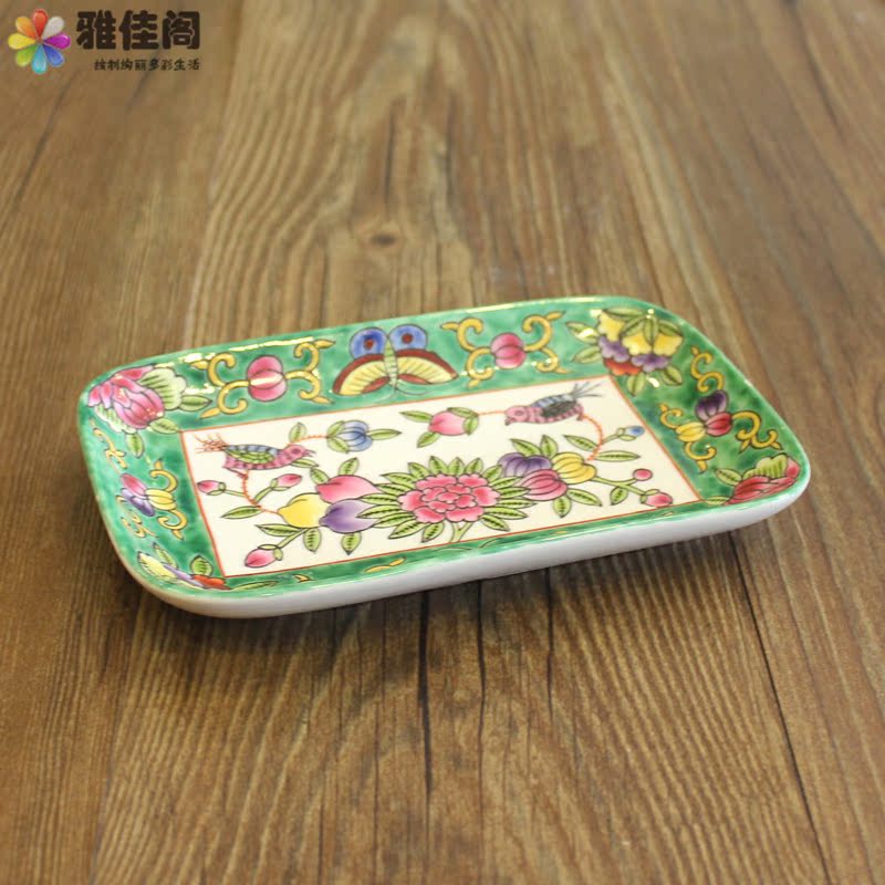 美式地中海歐式手繪陶瓷果盤家居客廳茶幾裝飾品水果盤鑰匙盤皂盒在類目 餐飲具, 餐具, 果盆/果盤/果籃中 - 來自Buy2taobao.com提供專業的淘寶代購服務