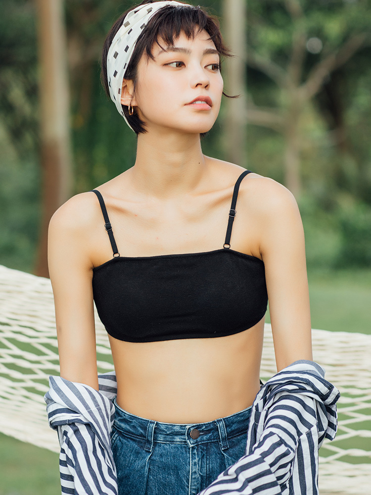 锐欧日系美背吊带抹胸内衣夏日甜美运动小胸少女带胸垫裹胸上衣|ruв категории Нижнее белье, Топика - от Buy2taobao.com для оказания профессиональной услуги покупки агента Taobao