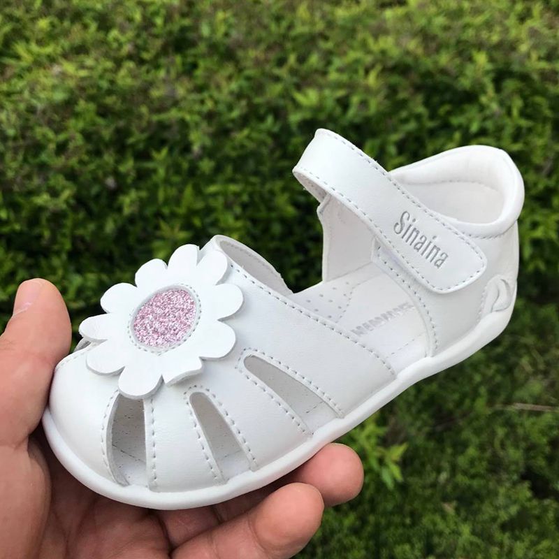 Special shop Sinai satisfied children's shoes 2019 A summer SP1922232R Female baby Sheepskin Flower Notarization Leather Sandalsin the Shoes/Baby Shoes/Parent-child shoes , Toddler shoes/Baby shoes before step category - from Buy2taobao.com to provide professional Taobao agent buy service