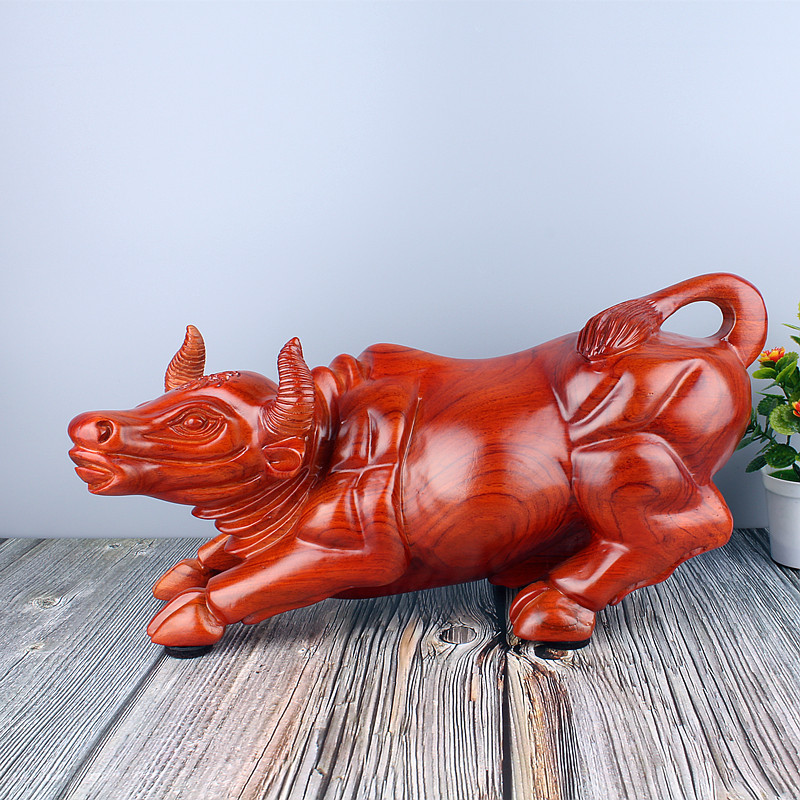 Carved rosewood Bull Cattle ornaments Wang Shitou cattle Wood carving Wall Street solid wood Arts and Craftsin the Arts and crafts , Other features crafts category - from Buy2taobao.com to provide professional Taobao agent buy service