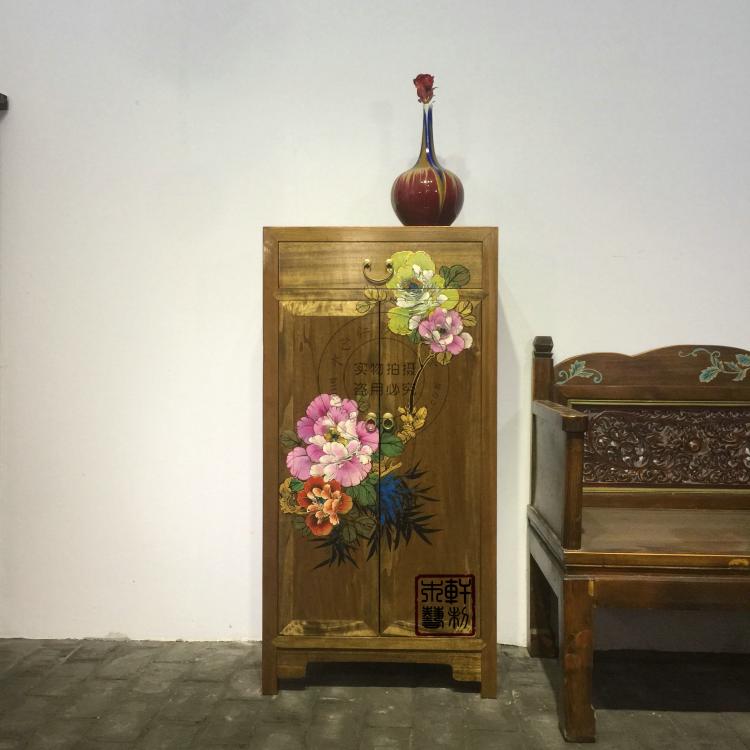 新中式實木鞋櫃玄關櫃儲物櫃地櫃門廳櫃邊櫃門櫃彩繪隔斷櫃包郵在類目 住宅傢俱, 櫃類, 鞋櫃中 - 來自Buy2taobao.com提供專業的淘寶代購服務