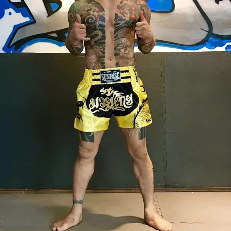 sunrise正品泰拳短裤 搏击训练拳击健身服成人散打mma裤在类目 运动/瑜伽/健身/球迷用品, 跆拳道/武术/搏击, 拳击/散打/泰拳, 拳击服中 - 来自Buy2taobao.com提供专业的淘宝代购服务
