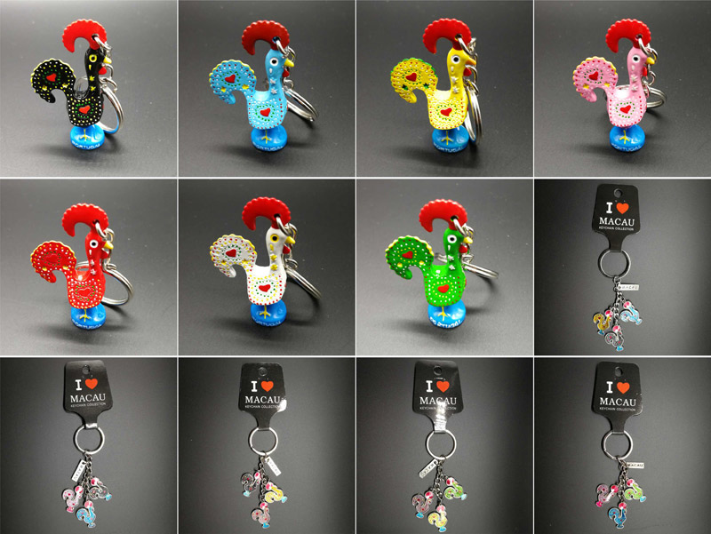 Macau souvenirs Portugal lucky cock Key buckle Metal cock Keyring this person Keepsakein the Festive supplies/Gift , Gift ideas , Keychain category - from Buy2taobao.com to provide professional Taobao agent buy service
