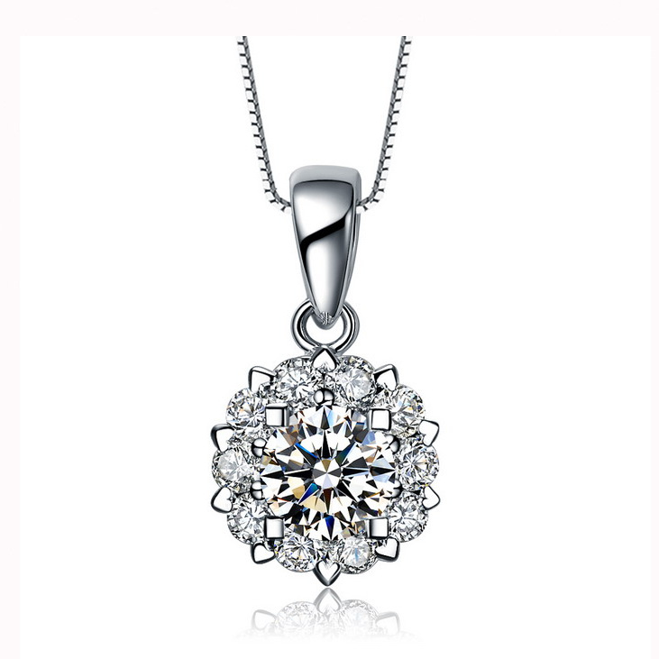 Shannon Yin Chunyin 925 Snowflake Full bore Carat Heart-shaped Hollow Pendant Necklace Pendant Gold-platedin the Accessories/Fashion Jewelry, Pendant/Pendant category - from Buy2taobao.com to provide professional Taobao agent buy service