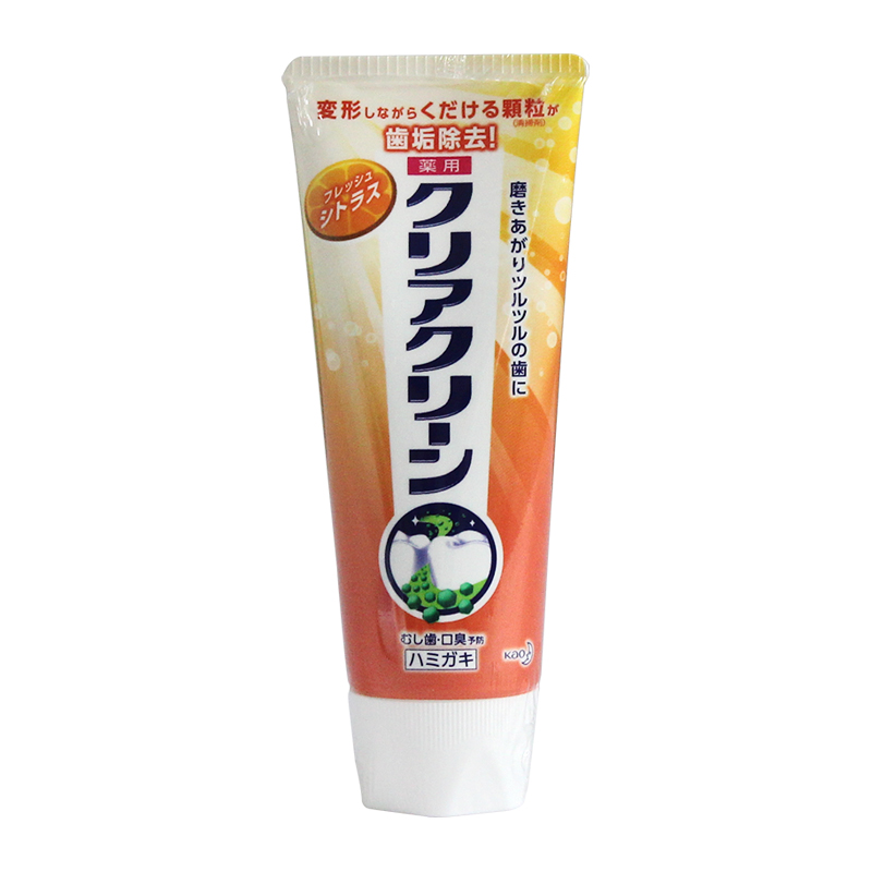 日本进口花王药用牙膏微细颗粒美白除牙垢预防牙龈炎130g柑橘薄荷|ruв категории туалетные чище/санитарно - гигиенических салфеток/бумага/Ароматерапия, шампунь/человек чистой, полости рта, зубная паста - от Buy2taobao.com для оказания профессиональной услуги покупки агента Taobao