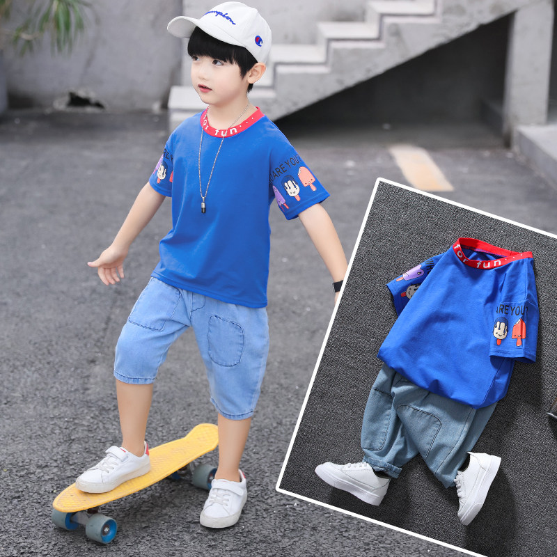 男童夏装2018新款套装3-6岁儿童夏季童装5宝宝帅气衣服4小男孩潮7