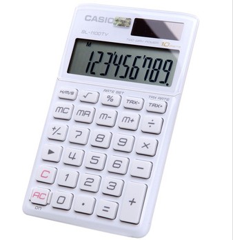 包邮Casio卡西欧SL-1100TV SL-1110TV亮色办公便携双重电源计算器在类目 电子词典/电纸书/文化用品, 计算器中 - 来自Buy2taobao.com提供专业的淘宝代购服务