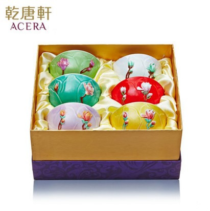 乾唐轩 春暖花开 6入手工绘饭碗 活瓷饭碗 创意陶瓷碗 喝粥 米饭|msdalam kategori pinggan mangkuk, pinggan mangkuk, Bowl - dari Buy2taobao.com untuk memberikan perkhidmatan ejen Taobao profesional membeli