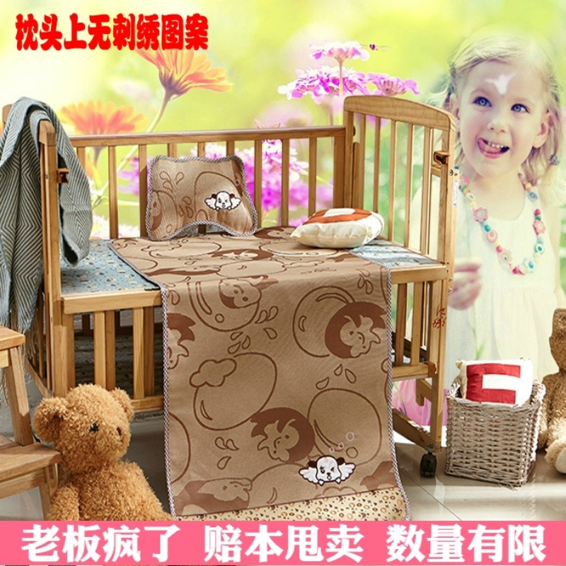 婴儿床凉席宝宝冰丝童席儿童夏凉席可折叠夏凉枕头幼儿园冰藤童席|msdalam kategori seperai dan bantal, Peralatan tempat tidur kanak-kanak, mat bayi - dari Buy2taobao.com untuk memberikan perkhidmatan ejen Taobao profesional membeli