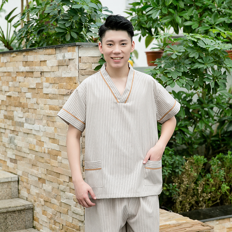 汗蒸服浴服男按摩拔罐服足疗温泉服桑拿服酒店美容服团购工厂在类目 居家日用, 毛巾/浴巾/浴袍, 浴裙/浴袍/浴衣中 - 来自Buy2taobao.com提供专业的淘宝代购服务