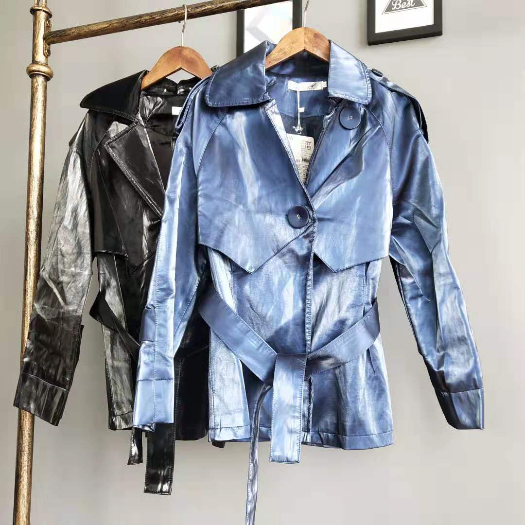 2019 spring and autumn new pattern Korean Edition fashion belt Small windbreaker have cash less than that is registered in the accounts leather clothing coat Women's wearin the Women's clothing/Boutique , Leather clothing category - from Buy2taobao.com to provide professional Taobao agent buy service