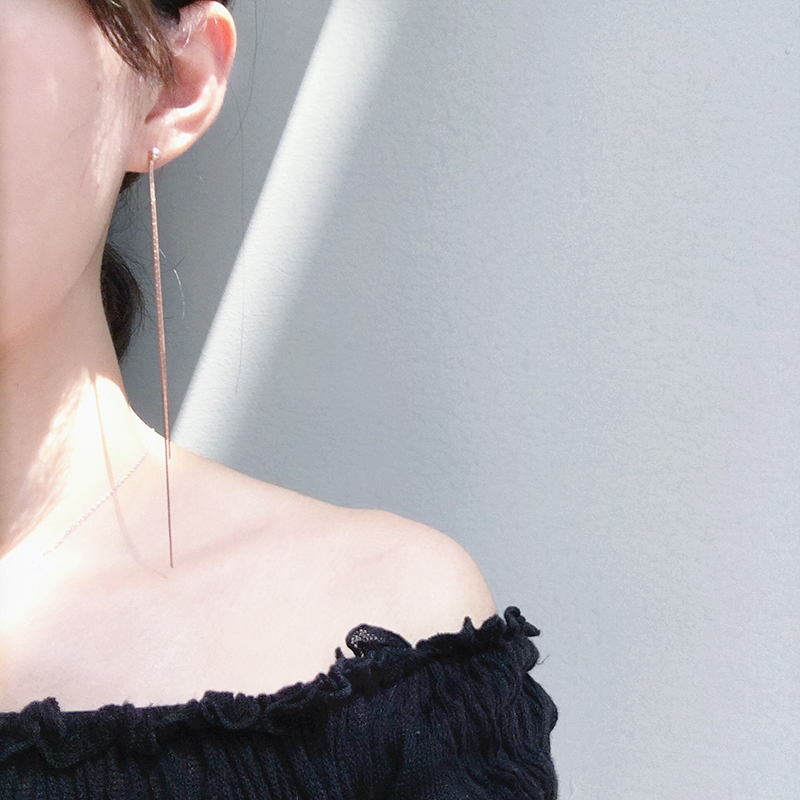 Late 2019 The new trend of the Soviet Union 925 Sterling Silver Ear line have more cash than can be accounted for lady Simplicity temperament the republic of korea Earringsin the Accessories/Fashion Jewelry, Earring , Ear wire category - from Buy2taobao.com to provide professional Taobao agent buy service