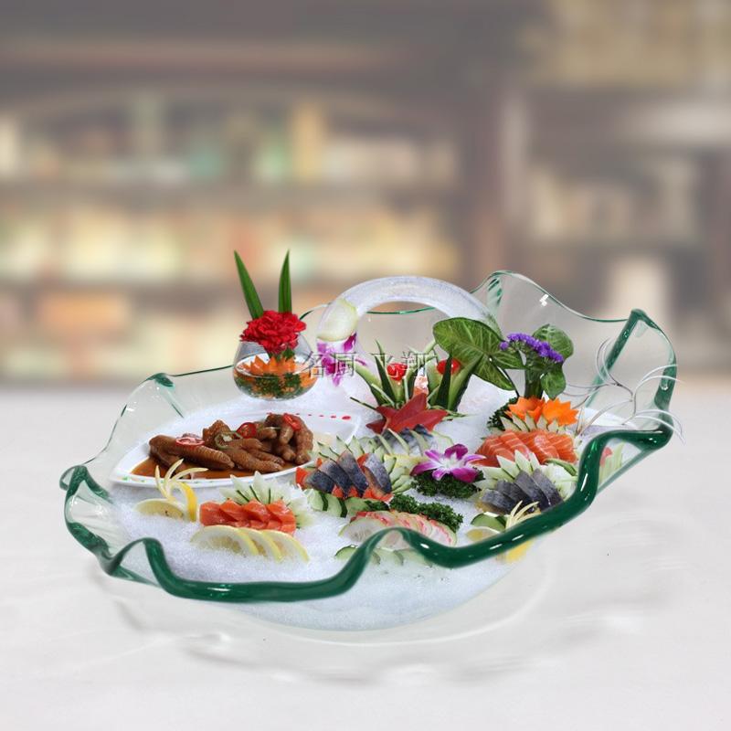 a living room Toughened glass Fruit bowl Ice tray Buffet Cold dish Tilted Bowl Special Offer Seafood Sashimi Cold platterin the Tableware , Tableware , Fruit bowl/Fruit plate/Hamper category - from Buy2taobao.com to provide professional Taobao agent buy service