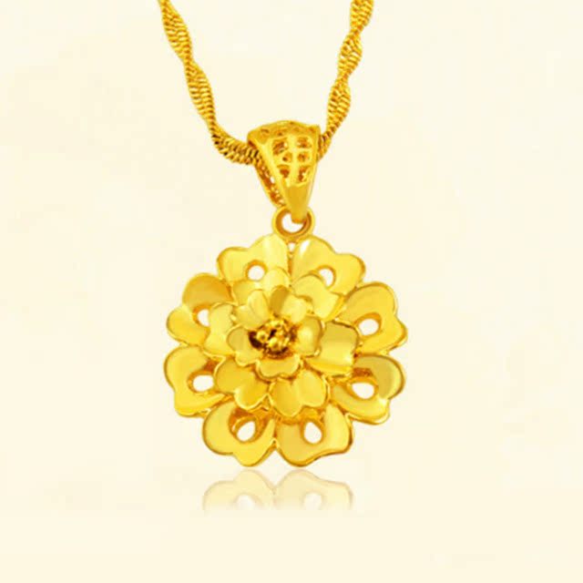 Hollow Big flower Gold Pendant Xin Jewelry Cong Shakin Yi Gu Waves have cash less than that is registered in the accounts ladyin the Accessories/Fashion Jewelry, Pendant/Pendant category - from Buy2taobao.com to provide professional Taobao agent buy service