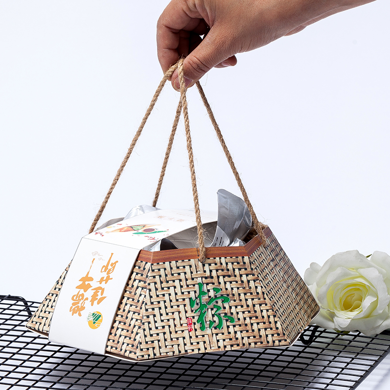 新款端午节粽子包装盒礼盒高档手提批发创意定制六角包装盒子粽盒在类目 办公设备/耗材/相关服务, 包装设备/标牌及耗材, 礼品盒中 - 来自Buy2taobao.com提供专业的淘宝代购服务