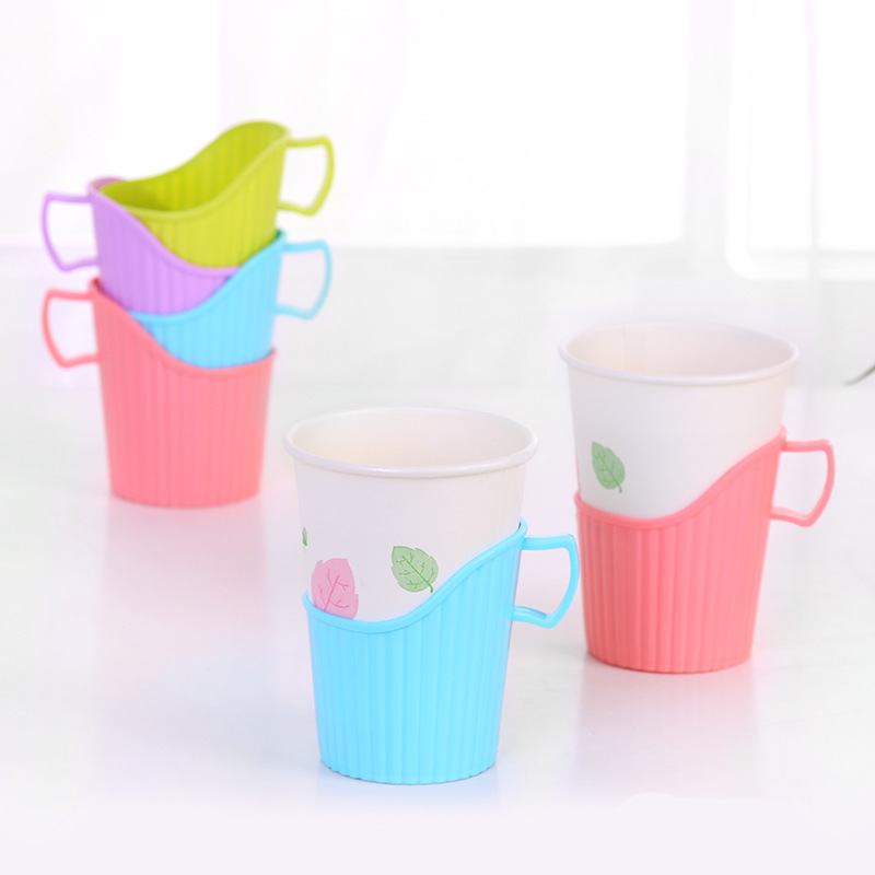 household disposable paper cup Cup holder Office Plastic Cup cover Boiling water heat insulation Anti scald thickening Cup holder Cup holder Cup coverin the Tableware , Tea set , Saucer category - from Buy2taobao.com to provide professional Taobao agent buy service