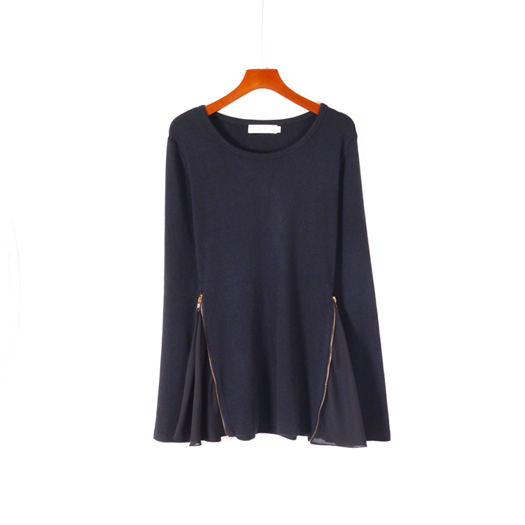 2019 new pattern Women's wear spring clothes Self cultivation Socket Long sleeve T-shirts Lotus leaf Solid Show thin Popular sweater Clearancein the Women's clothing/Boutique , Sweaters category - from Buy2taobao.com to provide professional Taobao agent buy service