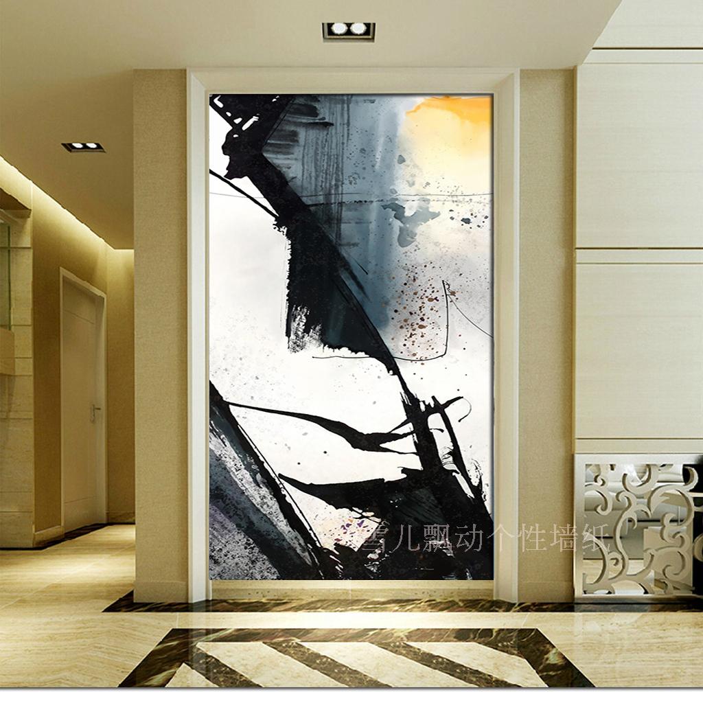 个性欧式抽象油画壁画定制现代写意水墨玄关过道餐厅背景墙布壁纸在类目 家装主材, 墙纸, 定制壁画中 - 来自Buy2taobao.com提供专业的淘宝代购服务