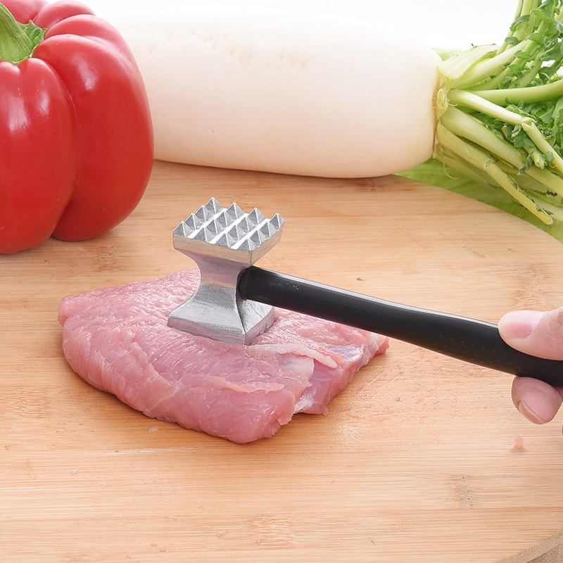 日本雙頭敲肉錘豬排牛排打肉棒砸肉器松肉錘子碎肉寶不鏽鋼小榔頭在類目 廚房/烹飪用具, 廚用小工具/廚房儲物, 敲肉錘中 - 來自Buy2taobao.com提供專業的淘寶代購服務
