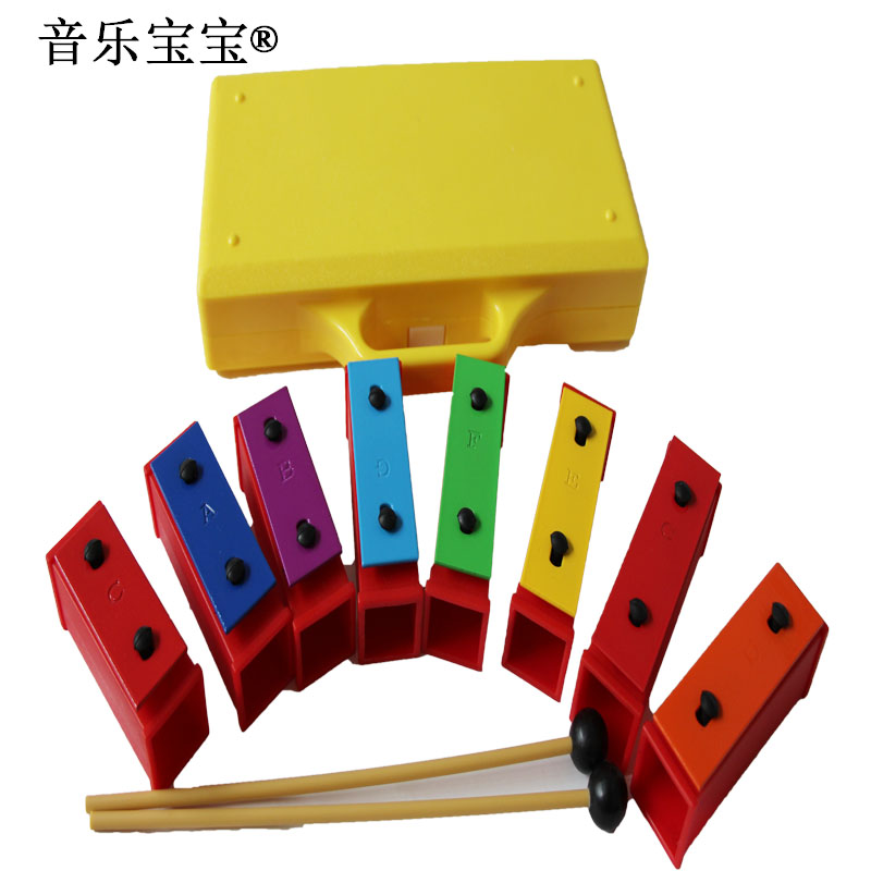 company Orff Large Blow Musical Instruments Gymboree Early education 8 colourin the Musical Instruments/Guitar/Piano/Fitting , Children's toys, musical instruments , Children hit musical category - from Buy2taobao.com to provide professional Taobao agent buy service
