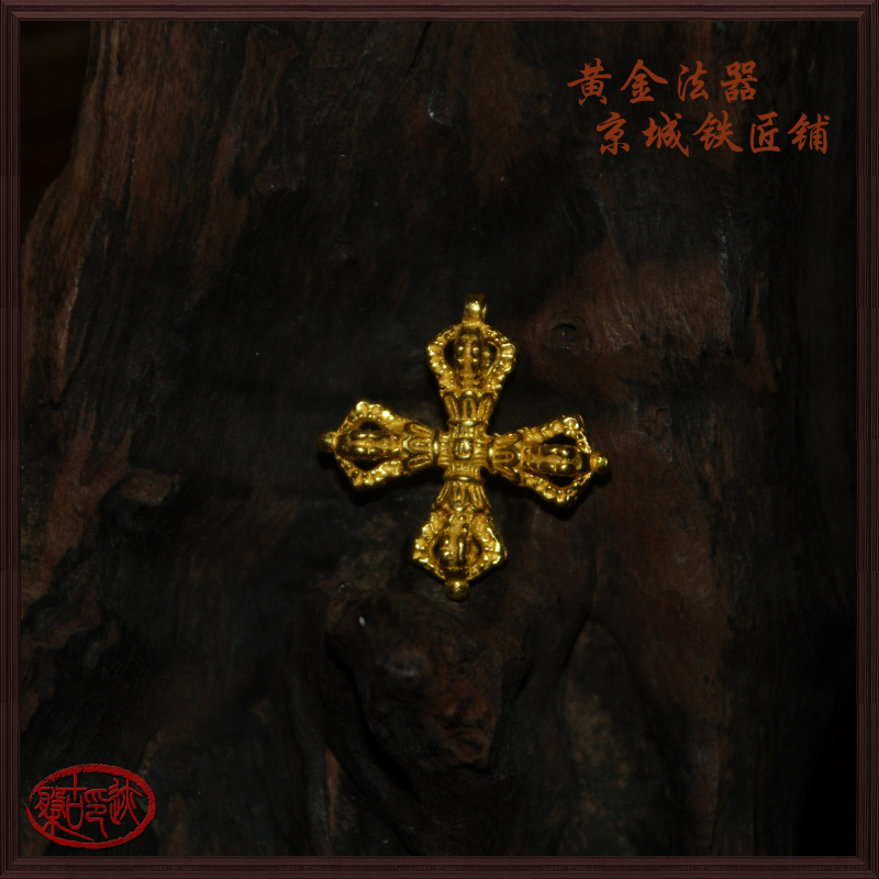 24K纯金黄金足金【十字金刚杵吊坠】项链法器佛珠念珠手串DIY定制在类目 珠宝/钻石/翡翠/黄金, 黄金首饰(新), 其他中 - 来自Buy2taobao.com提供专业的淘宝代购服务