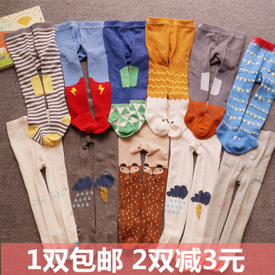 韩国ins爆款婴儿连裤袜纯棉儿童袜裤春秋冬0-3岁男女宝宝打底袜子
