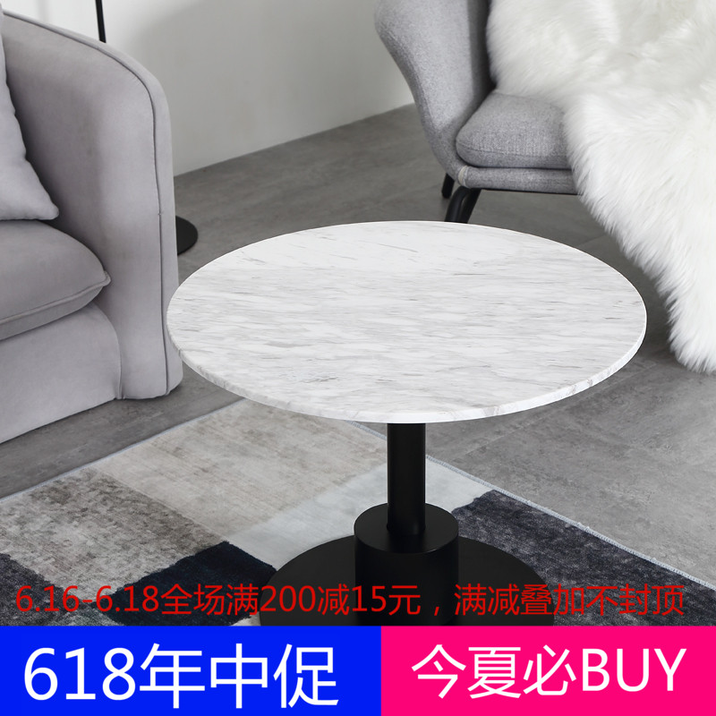 天然大理石圆餐桌 北欧简约圆形售楼部样板房小型商务洽谈桌边几|msdalam kategori perabot kediaman, of Tables, meja makan - dari Buy2taobao.com untuk memberikan perkhidmatan ejen Taobao profesional membeli