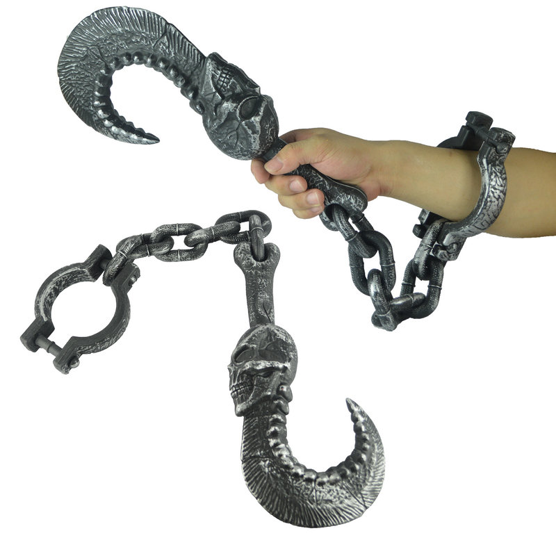 Halloween perform Weapon equipment chain Ax chain hook chain Skull hook Plastic Handcuffs propin the Play mode/Anime/Periphery/cos/Board games , Cosplay Apparel/Props/Service , COSPLAY Fitting/Props/Doll clothes category - from Buy2taobao.com to provide professional Taobao agent buy service