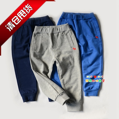 年终清仓~儿童童装2016秋装男童纯棉毛圈小狗休闲裤子儿童运动裤