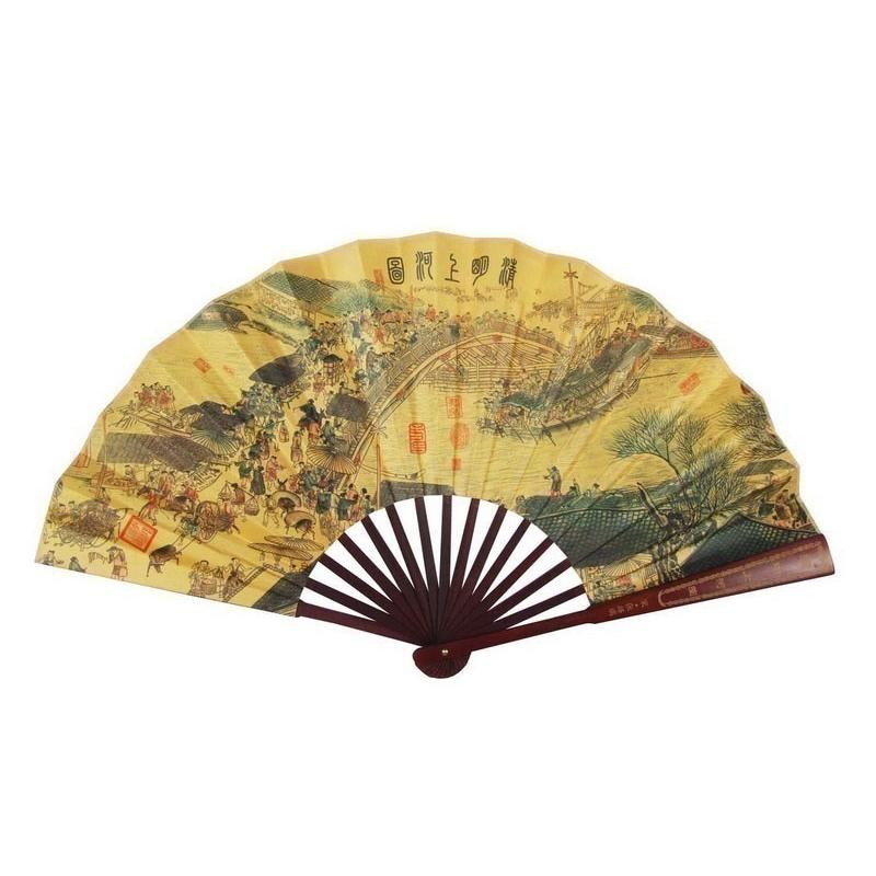 Special folding Riverside Boutique Imitation mahogany Shan Gu Raw silk fan Collection decorate Gift fanin the Home accessories , Craft fan category - from Buy2taobao.com to provide professional Taobao agent buy service