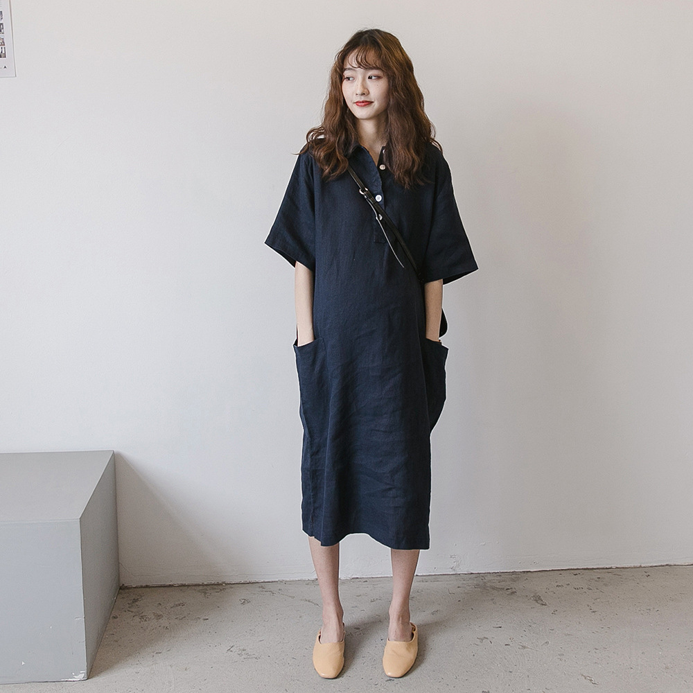 孕妇衣服夏季棉麻连衣裙中长款潮妈2019新款时尚款宽松怀孕期女装在类目 孕妇装/孕产妇用品/营养, 孕妇装, 连衣裙中 - 来自Buy2taobao.com提供专业的淘宝代购服务