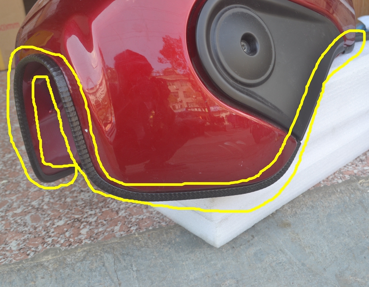 Benali Lavi 500 refit tank protect Rubber strip Retro motorcycle Fuel tank protection stripin the Motorcycle/Equipment/Fitting , Others Motorcycle Accessories category - from Buy2taobao.com to provide professional Taobao agent buy service