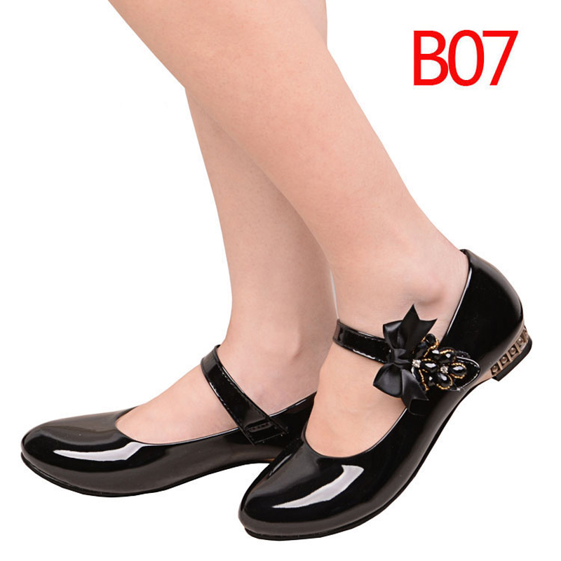 2019 new pattern girl Black shoes Children's shoes Bright surface Patent leather High-heeled student Performance shoes leather shoesin the Shoes/Baby Shoes/Parent-child shoes , Leather shoes category - from Buy2taobao.com to provide professional Taobao agent buy service