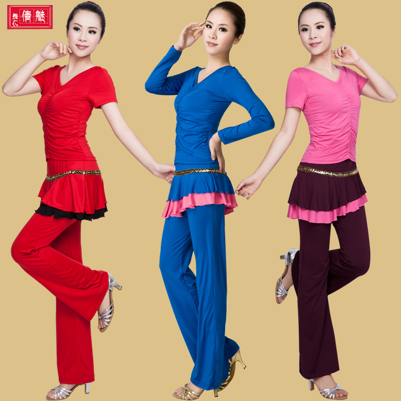 2018 summer square dance clothing new pattern suit Latin Dance dance clothes adult Uniforms Culottesin the Sports/Yoga/Fitness/Fans supplies , Dance/Aerobics/Gymnastics , Square Dance , Square Dance Set category - from Buy2taobao.com to provide professional Taobao agent buy service