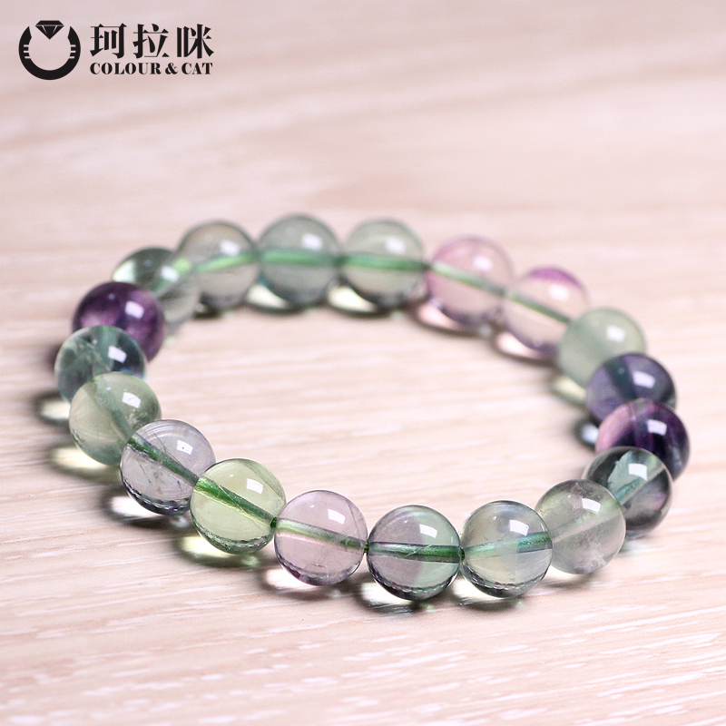 珂拉咪 天然彩虹夢幻螢石手鏈女款 單圈水晶手串簡約時尚首飾在類目 飾品/流行首飾/時尚飾品新, 手鍊中 - 來自Buy2taobao.com提供專業的淘寶代購服務