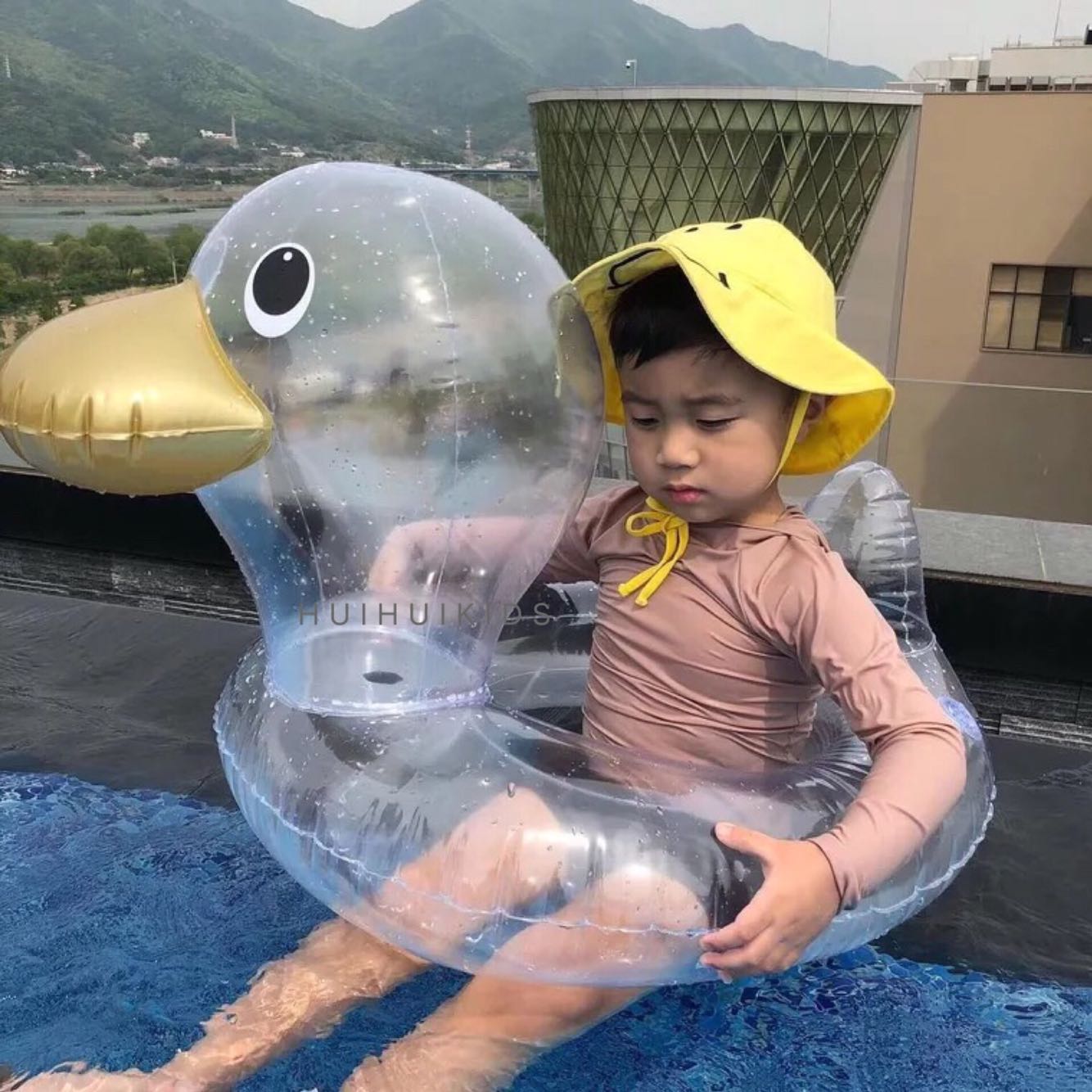 huihuikids韩国INS网红鸭游泳圈儿童海边度假鸭夏日戏水玩具现货|ruв категории игрушка/коляска/головоломка/блоки/модель, плавательный бассейн/детский игрушка, ребенок/детей плавать кольцо - от Buy2taobao.com для оказания профессиональной услуги покупки агента Taobao