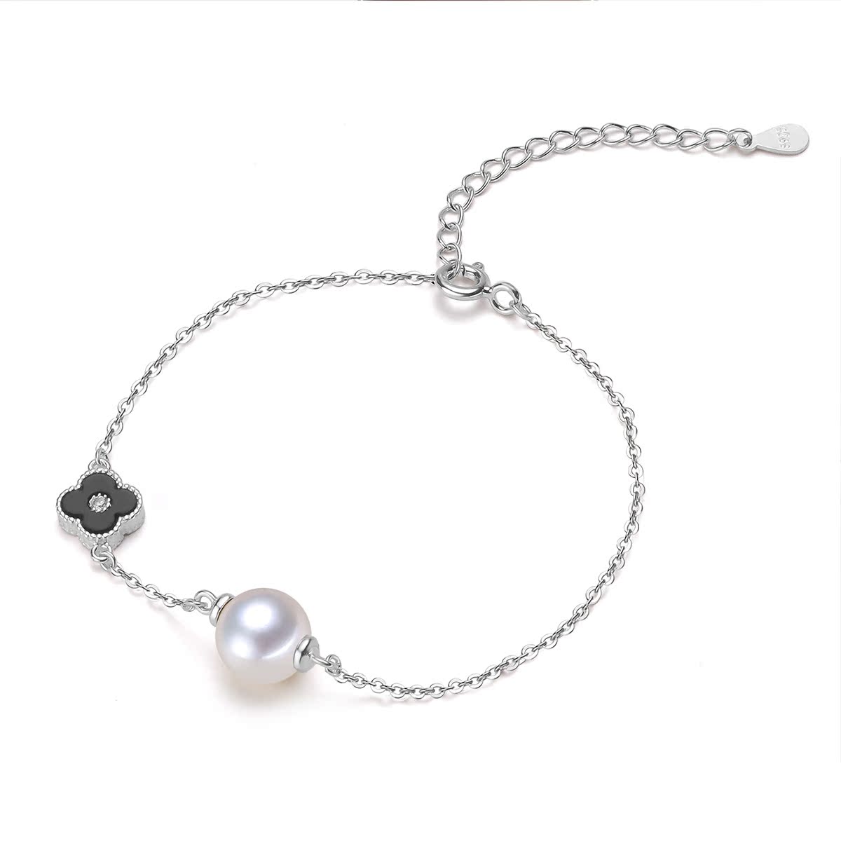 Yeson Silver pearls S925 Clover Bracelet SL241in the Jewelry/Diamond/Jade/Gold , Natural pearls (New) , Bracelets category - from Buy2taobao.com to provide professional Taobao agent buy service