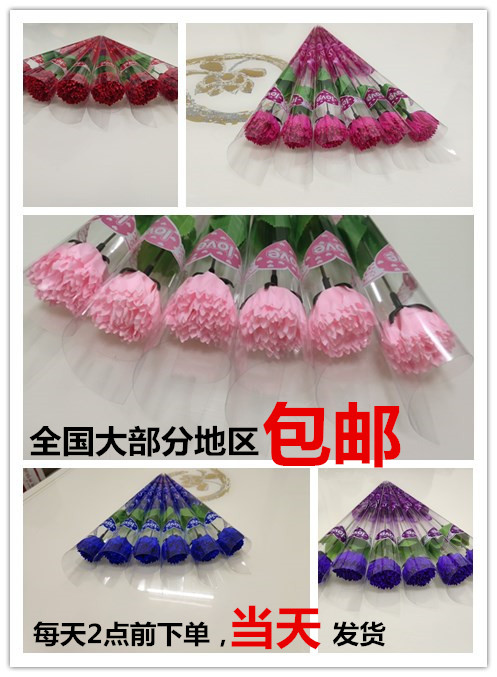 Carnation Bouquet of flowers Carnation Soap flower Carnation Artificial Flower Soap flower Mother's Day gift Bouquet of flowers Carnationin the Flower delivery/Flowers simulation/Plants gardening , Artificial flowers/Plants/Finished fruits and vegetables (New) , Artificial flowers category - from Buy2taobao.com to provide professional Taobao agent buy service