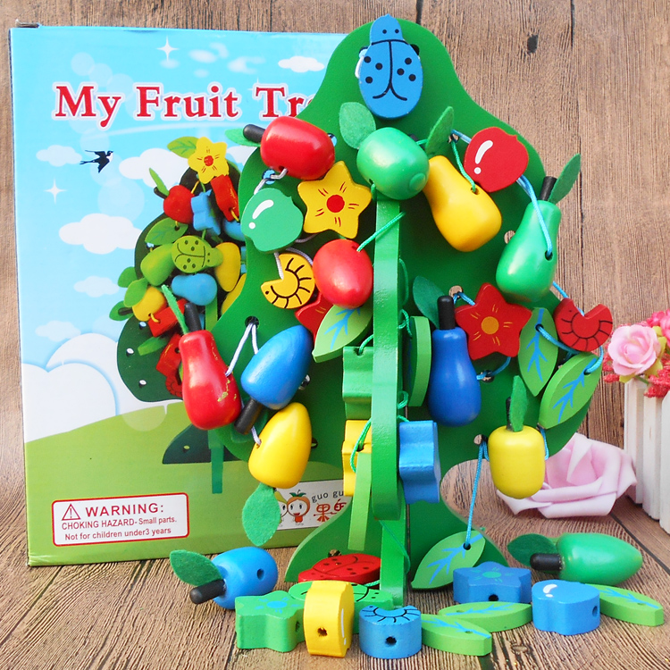 Early education Direct selling Teaching aids wooden children Puzzle intelligence Toys Wisdom Tree Beading game String Fruit tree kindergartenin the Toy/Childs/Puzzle/Building block/Model , Beads/Jigsaw/Pair/Disassembly/Beat Toy , Infant beaded/Around the bead category - from Buy2taobao.com to provide professional Taobao agent buy service