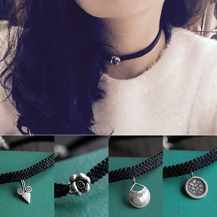 Sterling Silver clavicle Necklace Necklace choker neck Jewelry the republic of korea Harajuku Neck strap A collar for a horse Retro Neck chain have cash less than that is registered in the accountsin the Accessories/Fashion Jewelry, Necklace category - from Buy2taobao.com to provide professional Taobao agent buy service