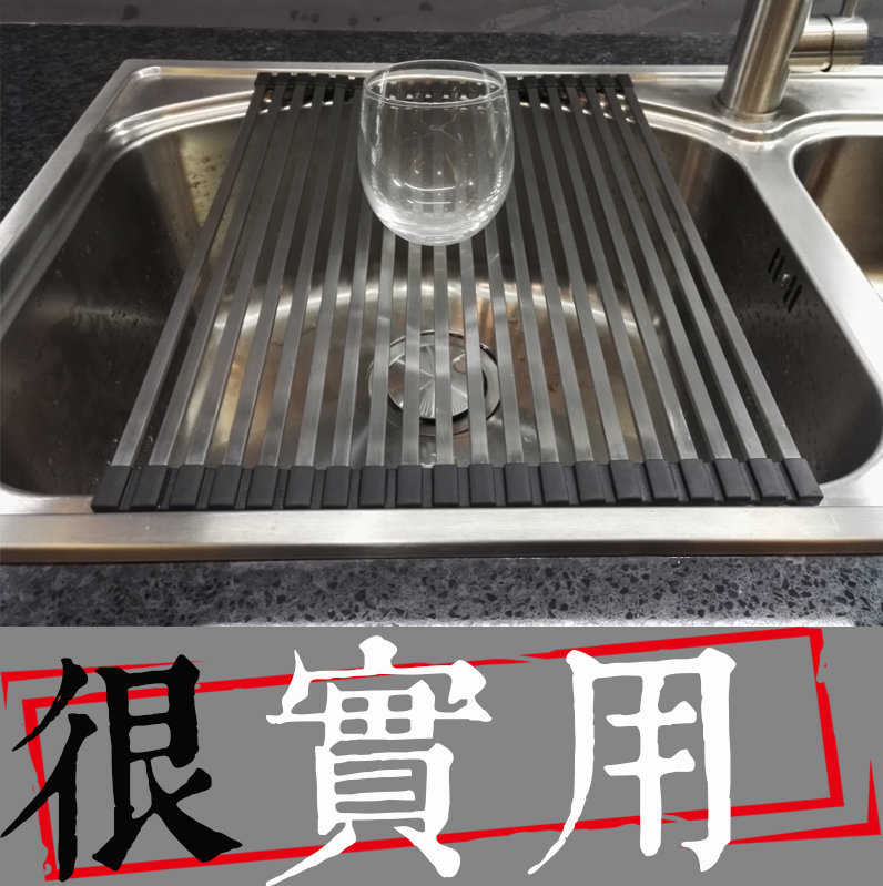 廚房304不鏽鋼瀝水架 水槽水池碗碟盆折疊瀝水籃濾水漏水籃瀝水簾在類目 家裝主材, 廚房, 水槽配件, 瀝水籃中 - 來自Buy2taobao.com提供專業的淘寶代購服務