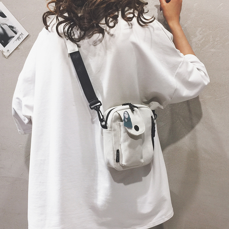 2019 new pattern Messenger Versatile ins student solar system Korean Edition vintage girl canvas Net Red Little bagin the Leather/Lady bags/Men's bag, Phone package category - from Buy2taobao.com to provide professional Taobao agent buy service