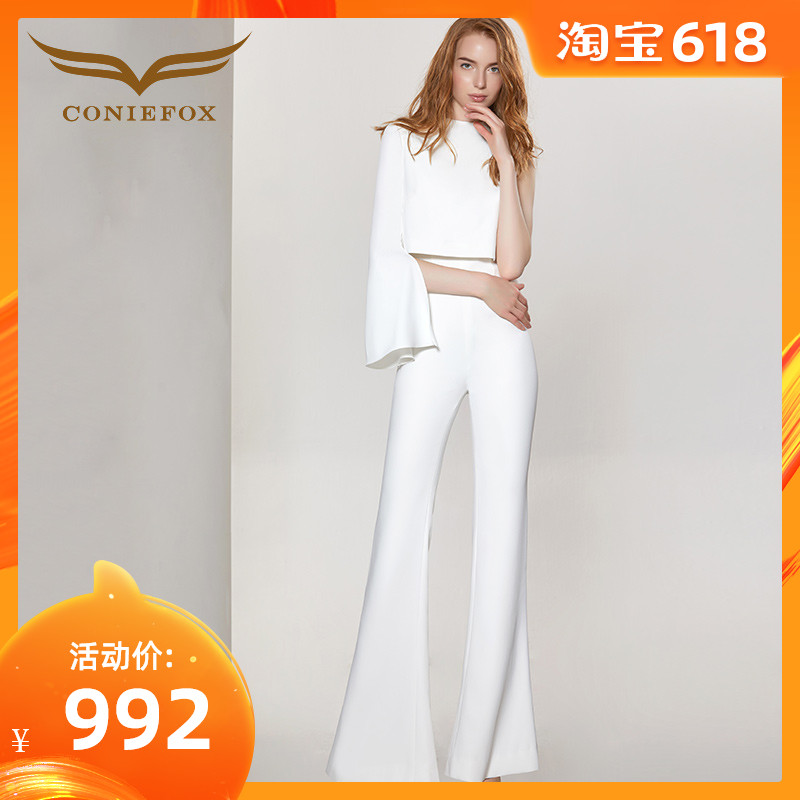 Creative Fox 2019 Spring and summer new pattern fashion white Western style suit temperament Ladies Small fragrant wind leisure time Latest fashionin the Women's clothing/Boutique , Set/Student uniforms/Work uniforms , Fashion Set category - from Buy2taobao.com to provide professional Taobao agent buy service