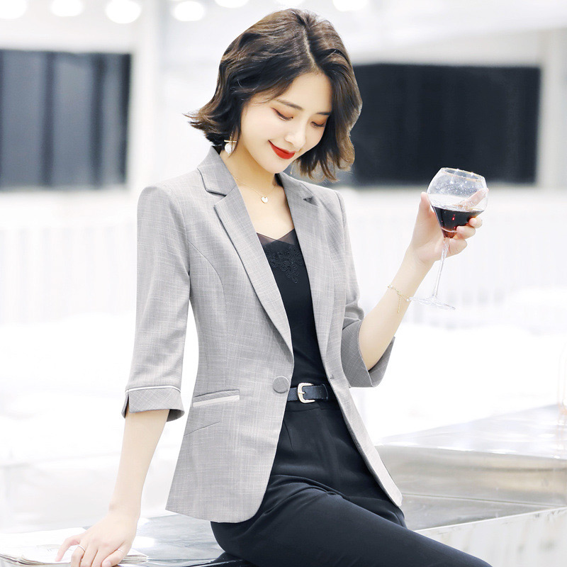 网红小西装修身收腰女2019夏季新款韩版七分袖休闲小个子西服外套在类目 女装/女士精品, 西装中 - 来自Buy2taobao.com提供专业的淘宝代购服务