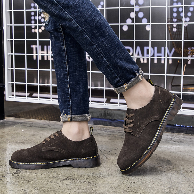 马丁靴男低帮2018新款秋季英伦风短靴子韩版潮流复古工装休闲皮鞋在类目 流行男鞋, 靴子中 - 来自Buy2taobao.com提供专业的淘宝代购服务