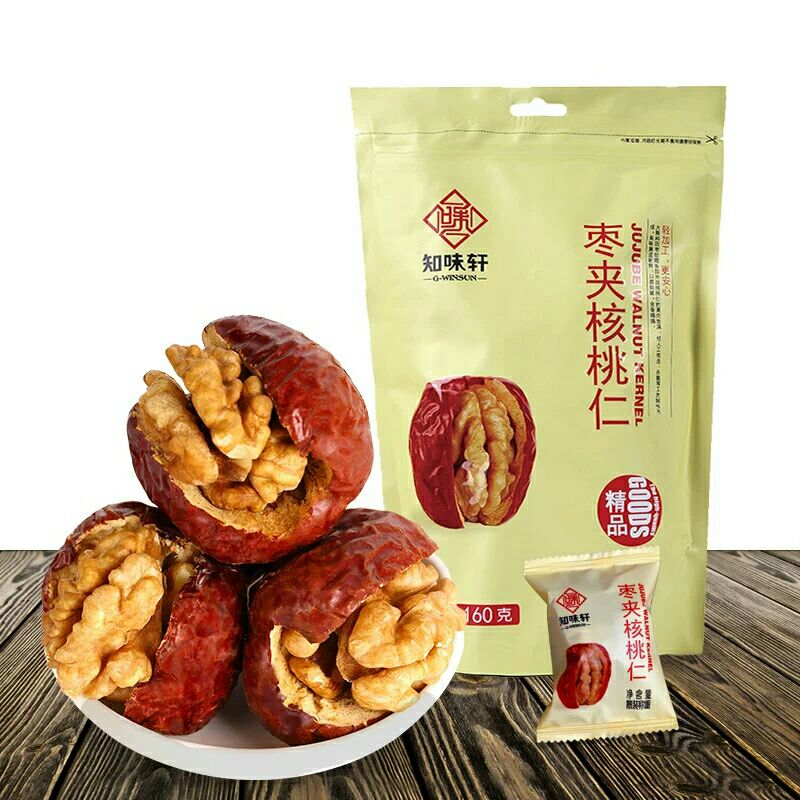 知味轩枣夹核桃仁160g休闲零食特产红枣子夹核桃独立包 买二包邮在类目 零食/坚果/特产, 山核桃/坚果/炒货, 其它中 - 来自Buy2taobao.com提供专业的淘宝代购服务